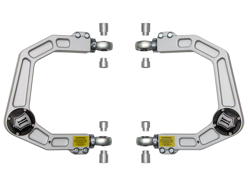 ICON 2007-2014 Toyota FJ Cruiser/2003-2023 Toyota 4Runner/2003-2023 Lexus GX Billet Upper Control Arm W/Delta Joint Kit