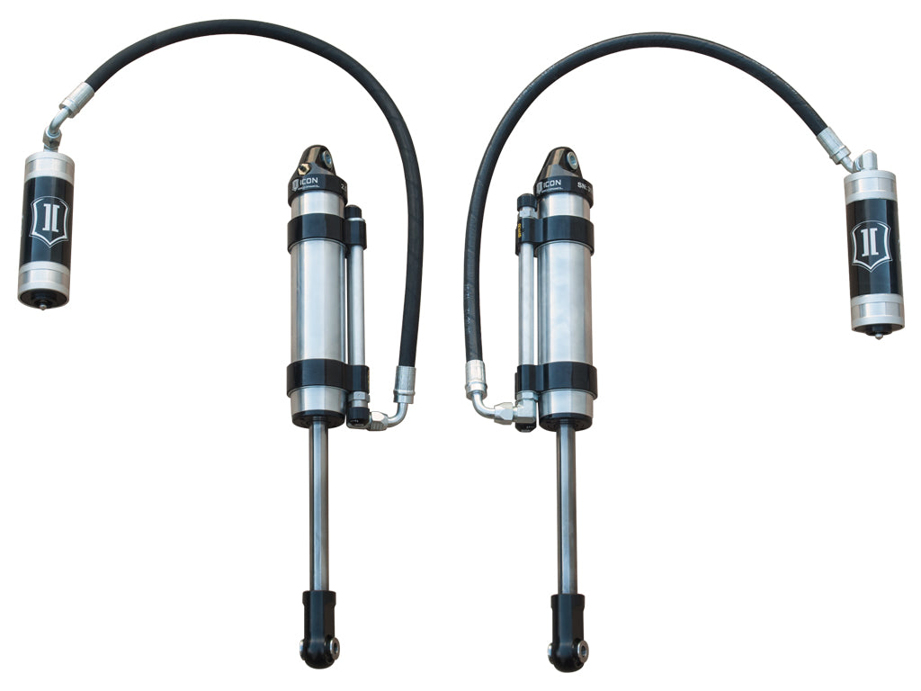 ICON 2007-2014 Toyota FJ Cruiser/2003-2023 Toyota 4Runner/2003-2009 Lexus GX470 0-3.5” Lift 2.5 VS Omega Bypass Remote Reservoir Front Secondary Shocks Pair