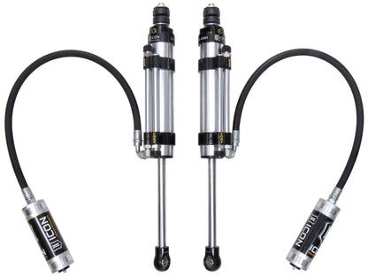 ICON 2007-2014 Toyota FJ Cruiser/2003-2023 Toyota 4Runner/2003-2023 Lexus GX 1-3” Lift Rear 2.5 VS Omega Bypass Remote Reservoir Shocks Pair