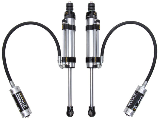 ICON 2007-2014 Toyota FJ Cruiser/2003-2023 Toyota 4Runner/2003-2023 Lexus GX 1-3” Lift Rear 2.5 VS Omega Bypass Remote Reservoir Shocks Pair