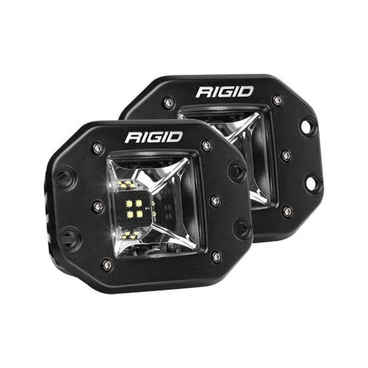 RIGID Radiance Scene Light W/White Backlight Flush Mount Black Housing Pair