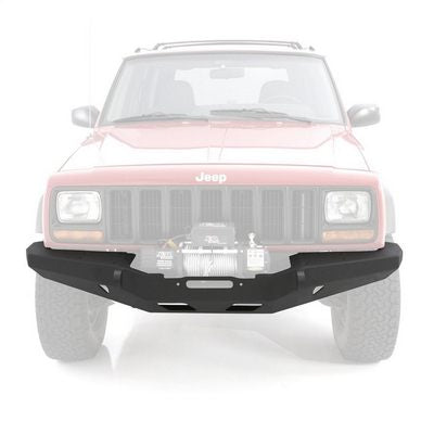 SMTTYBUILT XRC ROCK CRAWLER WINCH FRONT BUMPER WITH D-RING MOUNTS (BLACK) – 76810