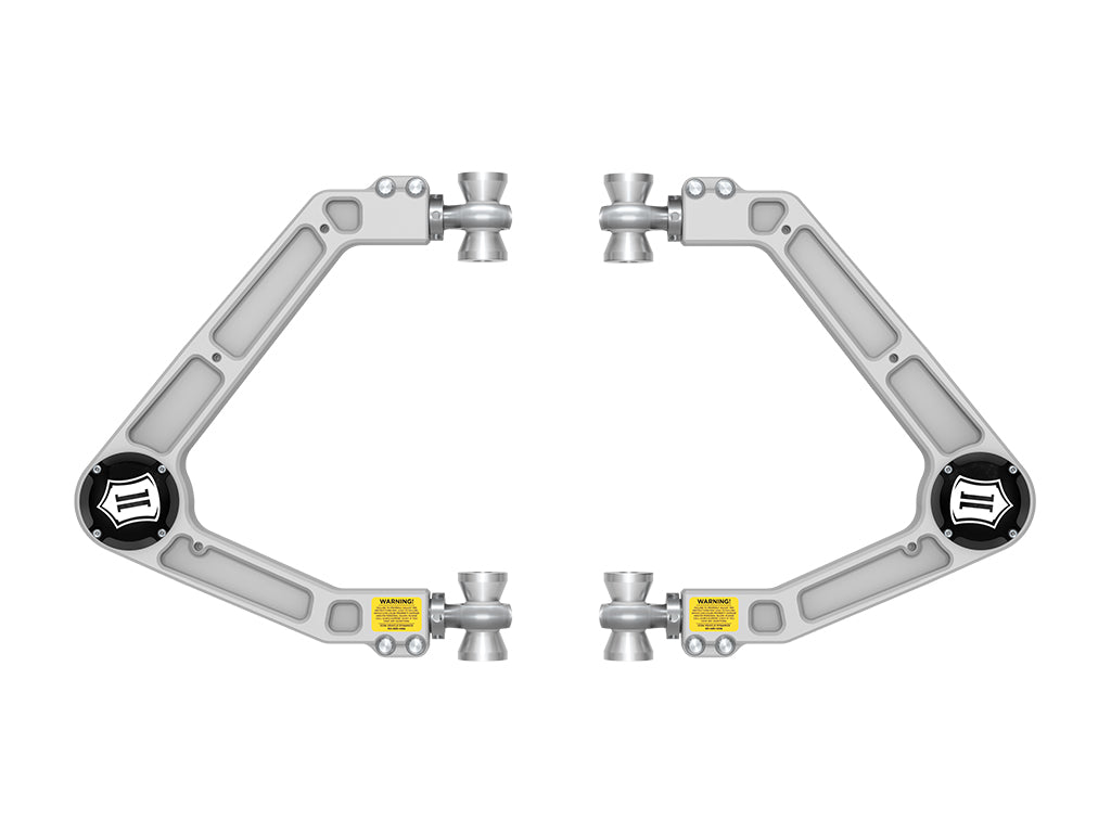 ICON 2023 GMC Canyon/Chevrolet Colorado Trail Boss & ZR2 Billet Upper Control Arms W/ Delta Joint PRO