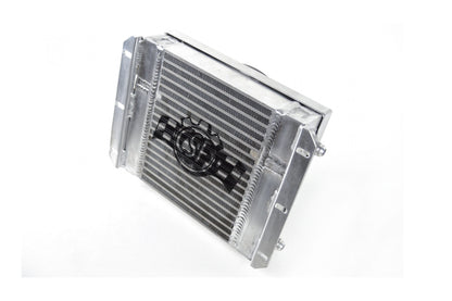 13.8in X 10in Dual Fluid Bar & Plate HD Oil Cooler W/9in SPAL Fan