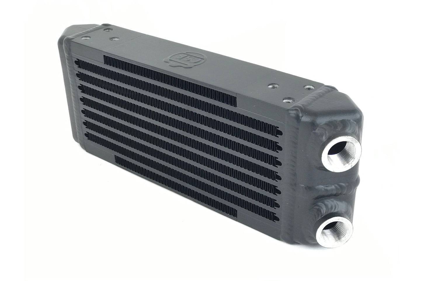 Universal Dual-Pass Oil Cooler - M22 X 1.5 Connections - 13L X 4.75H X 2.16W