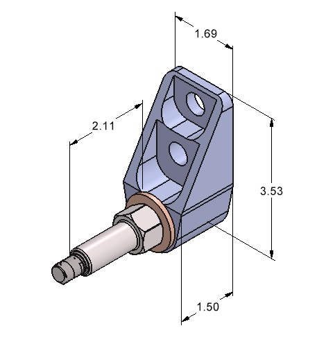 Billet Lower Shockwave/Coil-Over Mounts With Stud And Hardware. Sold As Pair.