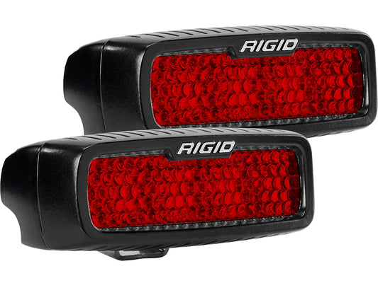 RIGID SR-Q Rear Facing Light High/Low Red Diffused Surface Mount Pair
