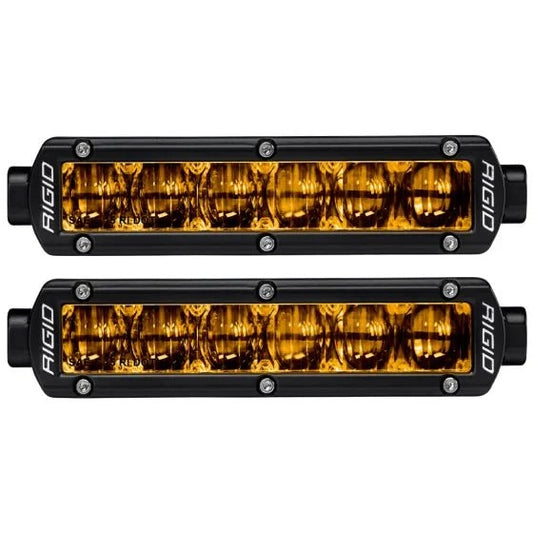 RIGID SR-Series DOT/SAE J583 6 Inch Selective Yellow LED Fog Light Pair