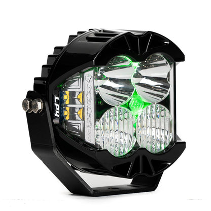 LP4 Pro LED Auxiliary Light Pod - Light Pattern: Driving/Combo; Color: Clear; Backlight: Green