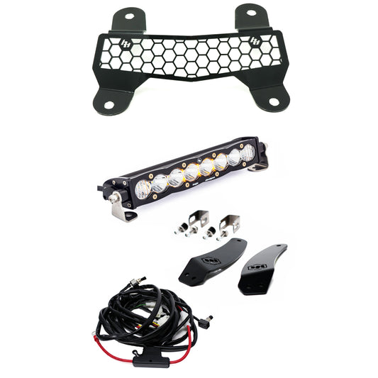 Baja Designs - 447144 - S8 10 Inch Grille Mount Light Bar Kit W/Facia