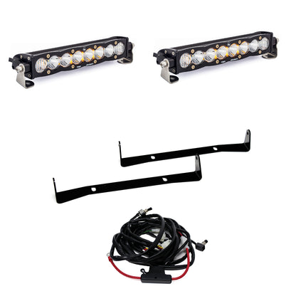 Baja Designs - 447509 - S8 Dual 10 Inch Grille Upper Light Kit