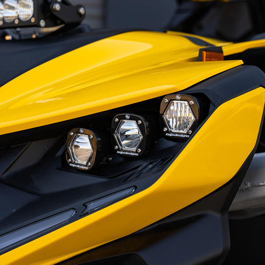 Can-Am Maverick R Triple S1 Headlight Kit - Light Pattern: Multi-Pattern; Color: Clear