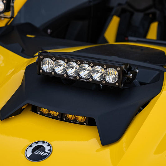Can-Am Maverick R 10" OnX6+ Shock Tower Kit - Light Pattern: Driving/Combo; Color: Clear