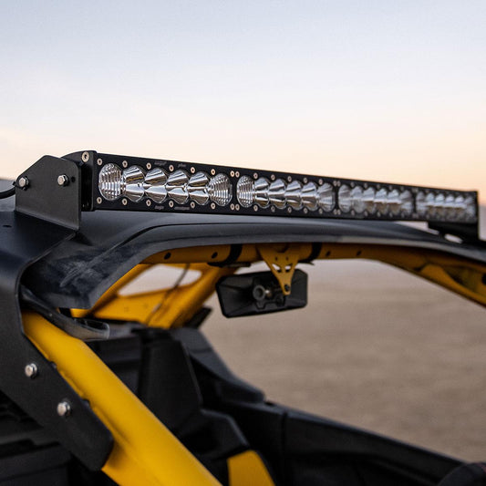 Can-Am Maverick R 40" OnX6+ Roof Mount Kit - Light Pattern: Driving/Combo; Color: Clear