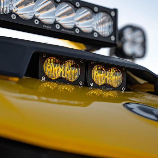 Can-Am Maverick R Dual S2 Pro Hood Kit - Light Pattern: Wide Cornering; Color: Amber