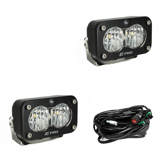 Baja Designs - 487805 - S2 Pro Black LED Auxiliary Light Pod Pair