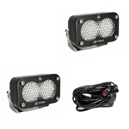 Baja Designs - 487806 - S2 Pro Black LED Auxiliary Light Pod Pair