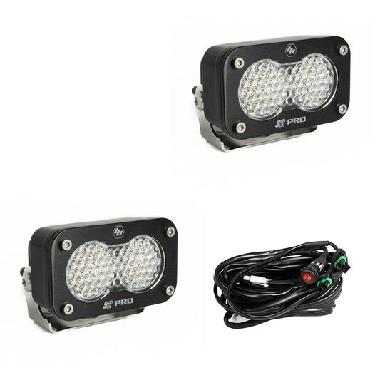 Baja Designs - 487806 - S2 Pro Black LED Auxiliary Light Pod Pair