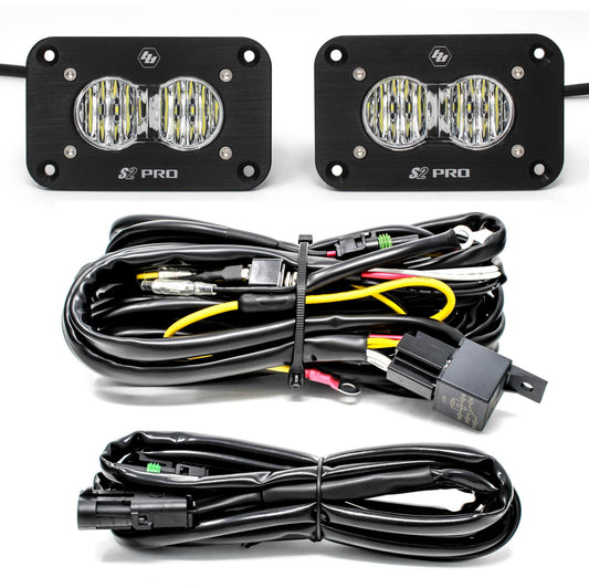 Baja Designs - 487807 - S2 Pro Black Flush Mount LED Light Pod Reverse Kit