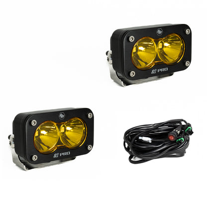Baja Designs - 487811 - S2 Pro Black LED Auxiliary Light Pod Pair