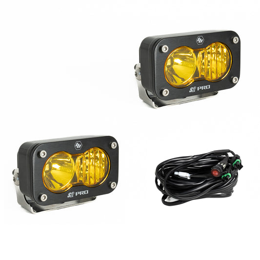 Baja Designs - 487813 - S2 Pro Black LED Auxiliary Light Pod Pair