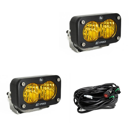 Baja Designs - 487815 - S2 Pro Black LED Auxiliary Light Pod Pair