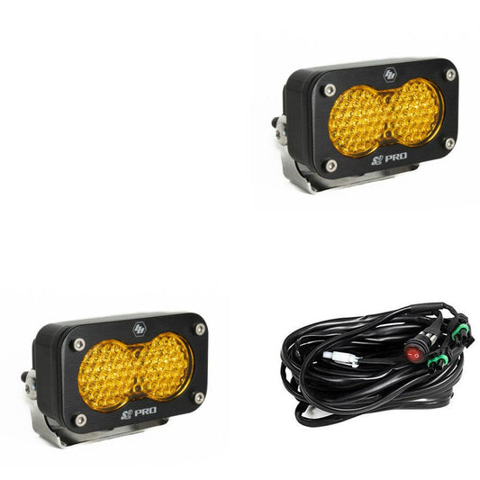 Baja Designs - 487816 - S2 Pro Black LED Auxiliary Light Pod Pair