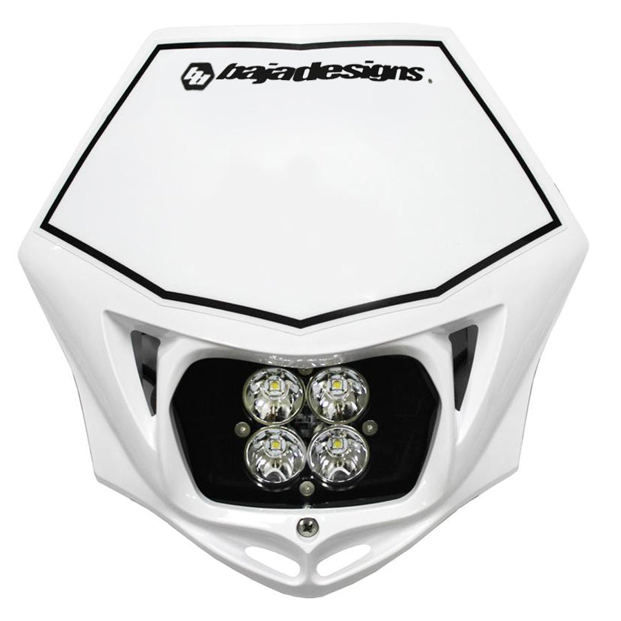 Baja Designs - 497001WT - Motorcycle Squadron Pro (D/C) Headlight Kit W/ Shell