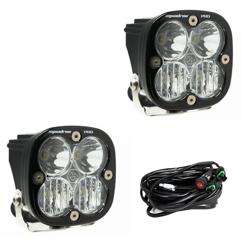 Baja Designs - 497803 - Squadron Pro Black LED Auxiliary Light Pod Pair