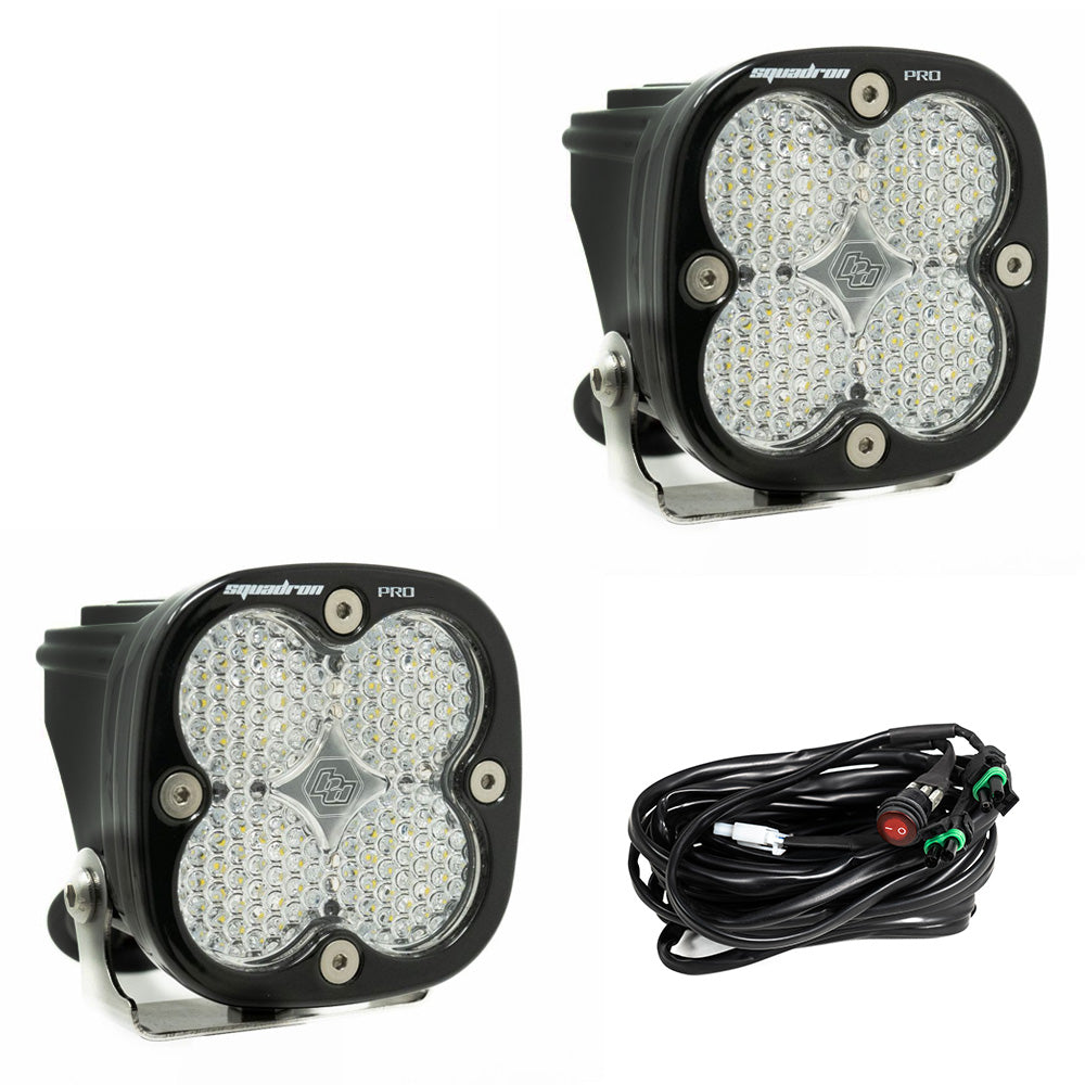 Baja Designs - 497806 - Squadron Pro Black LED Auxiliary Light Pod Pair