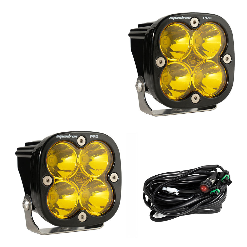 Baja Designs - 497811 - Squadron Pro Black LED Auxiliary Light Pod Pair