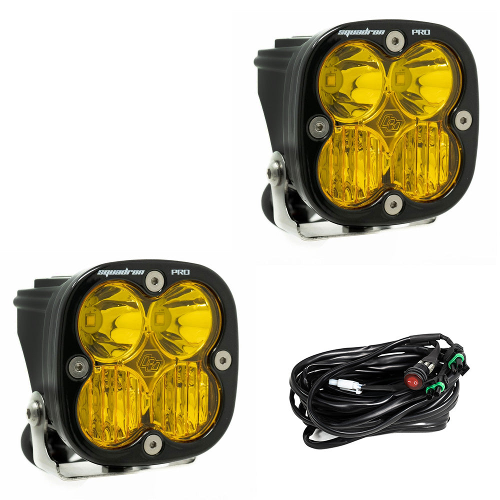 Baja Designs - 497813 - Squadron Pro Black LED Auxiliary Light Pod Pair