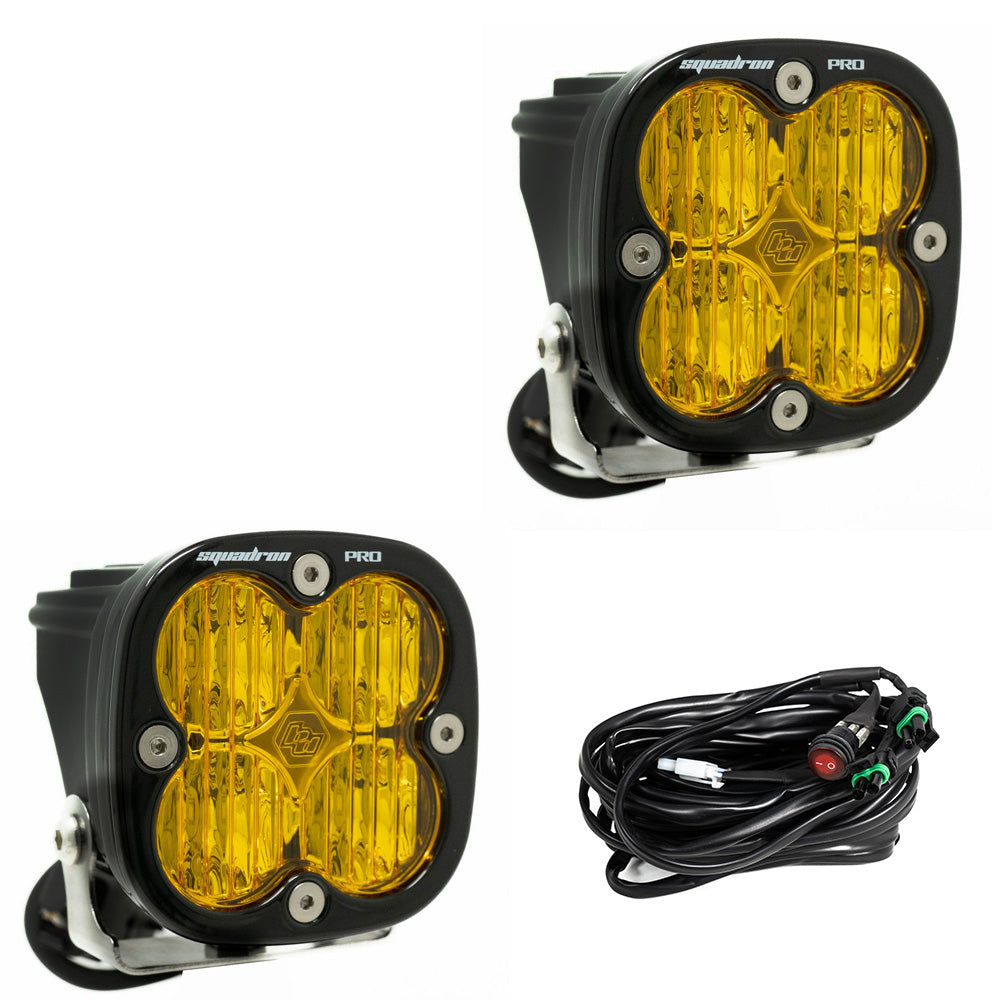 Baja Designs - 497815 - Squadron Pro Black LED Auxiliary Light Pod Pair