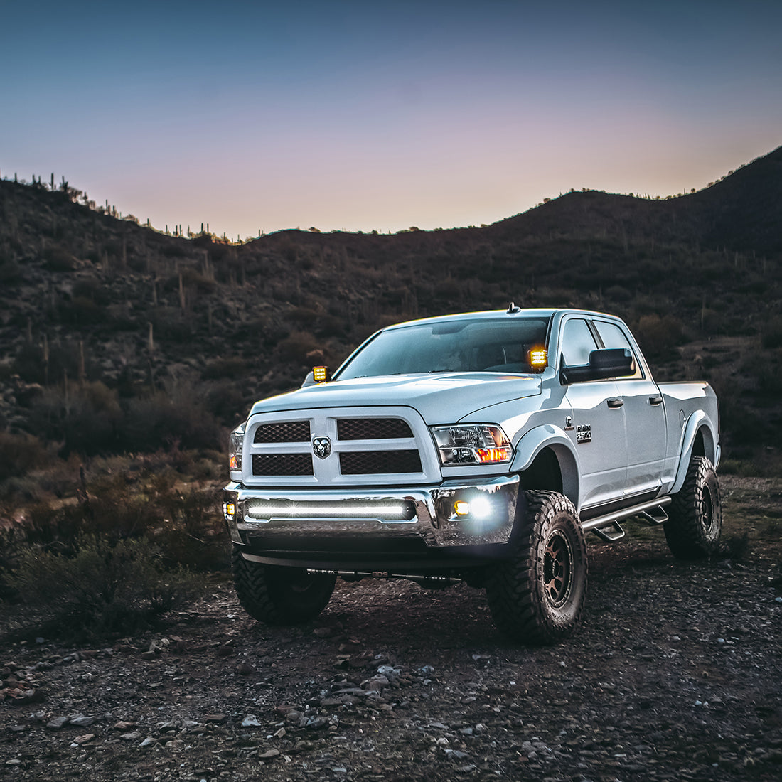 RIGID 2010-2018 RAM 2500/3500 Bumper Mount Fits 20 Inch Or 40 Inch LED Light Bar