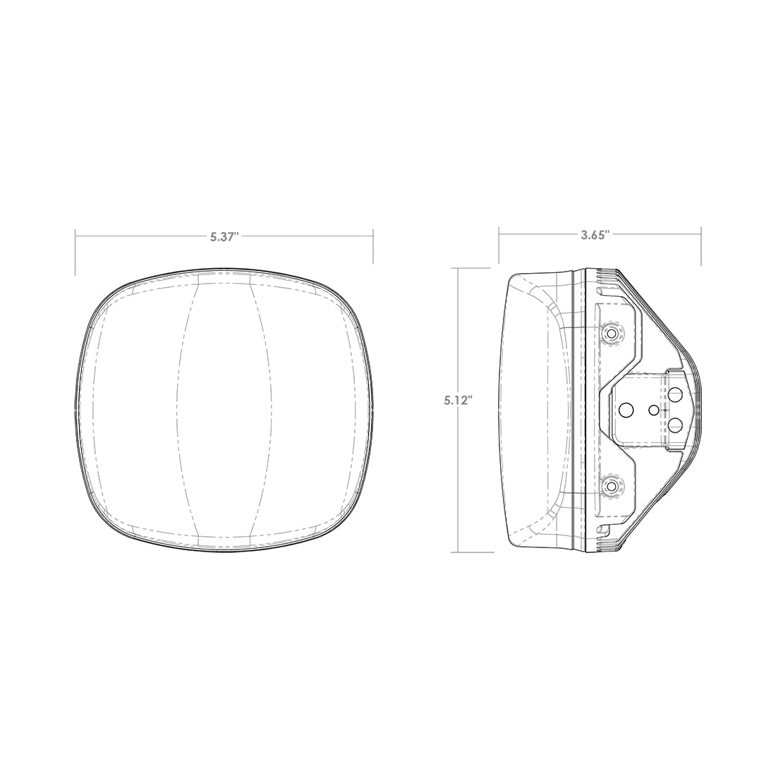 RIGID Light Cover For Adapt XE ClearSingle