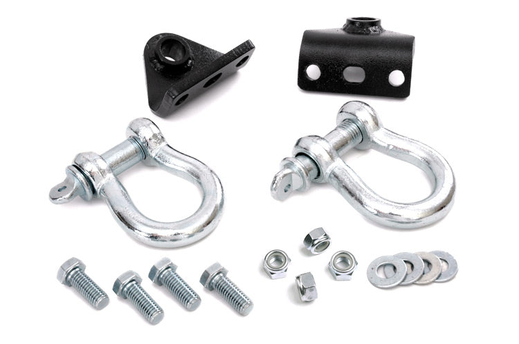 Rough Country D Ring Shackles And Mounts - Winch Plate - Jeep Grand Cherokee ZJ (93-98)