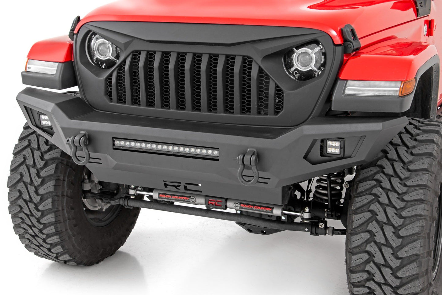 Rough Country Front Bumper - Skid Plate - Jeep Gladiator JT Wrangler 4xe Wrangler JL (18-23)