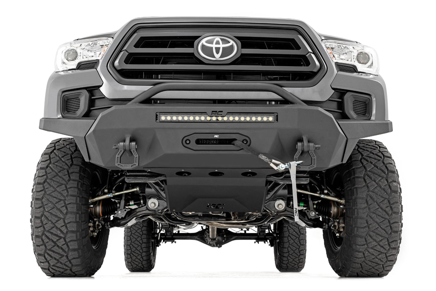 Front Bumper - High Clearance - 12000-Lb Pro Series Winch - Synthetic Rope Toyota Tacoma 4WD (16-23)