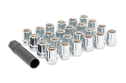 Rough Country M12 X 1.5 Lug Nut Set Of 24 -Chrome - Open End - Ford Bronco 4WD (2021-2023)