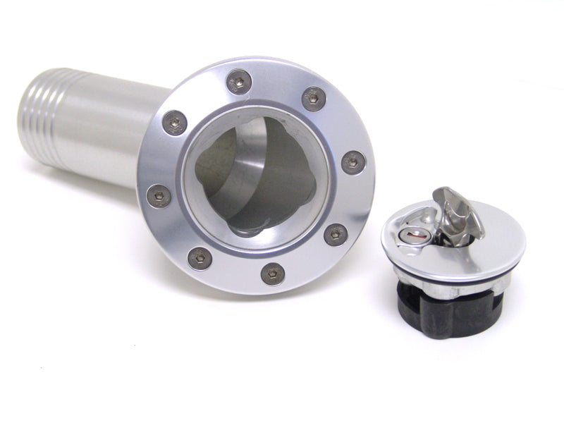 Billet Aluminum Gas Cap For 1967-1968 Camaro  Locking  Anodized Silver.