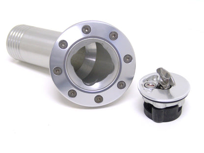 Billet Aluminum Gas Cap For 1967-1968 Camaro  Locking  Anodized Silver.