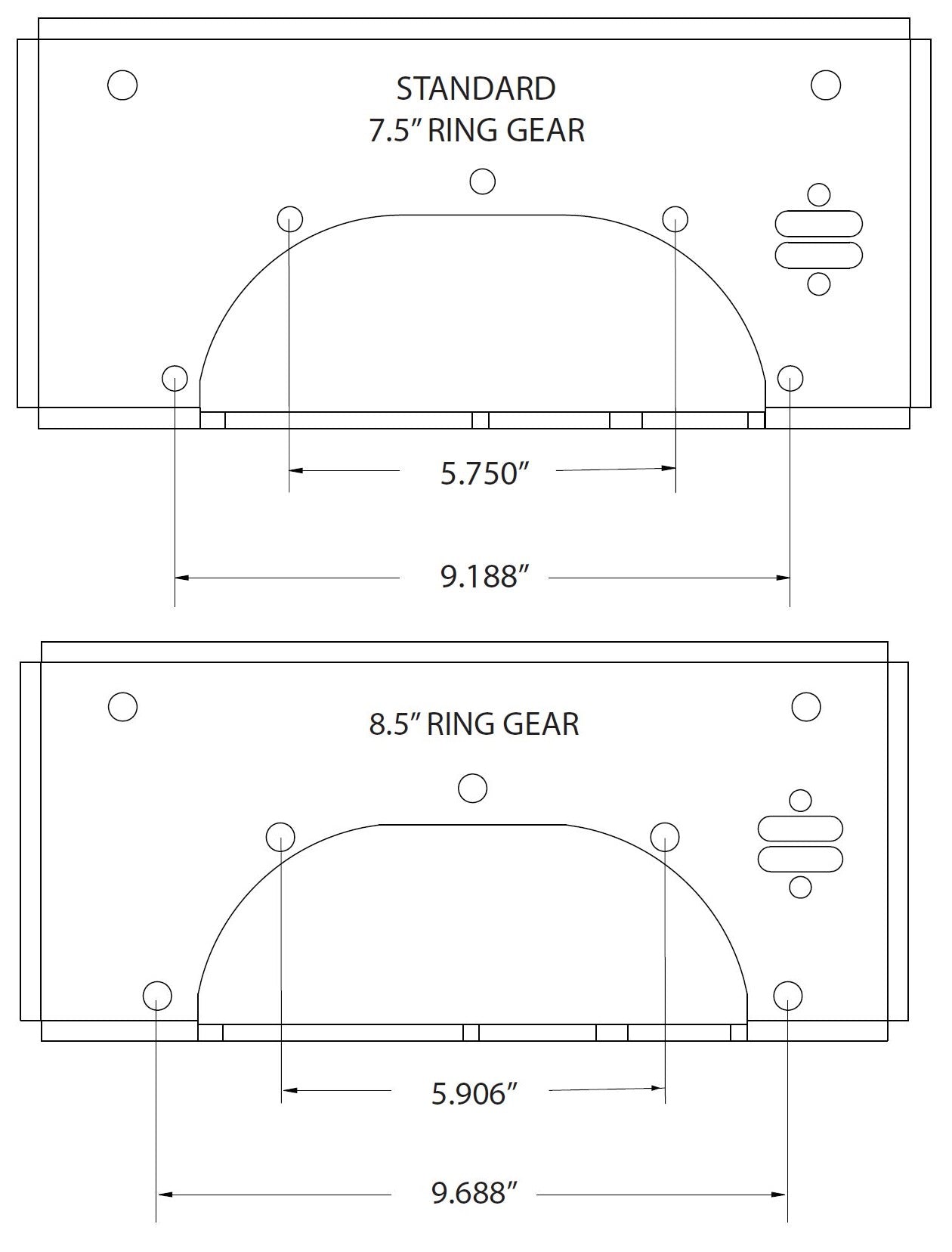 Bolt-On Wishbone For 1982-2003 S10 Sonoma 2WD With 7.5" Differential.