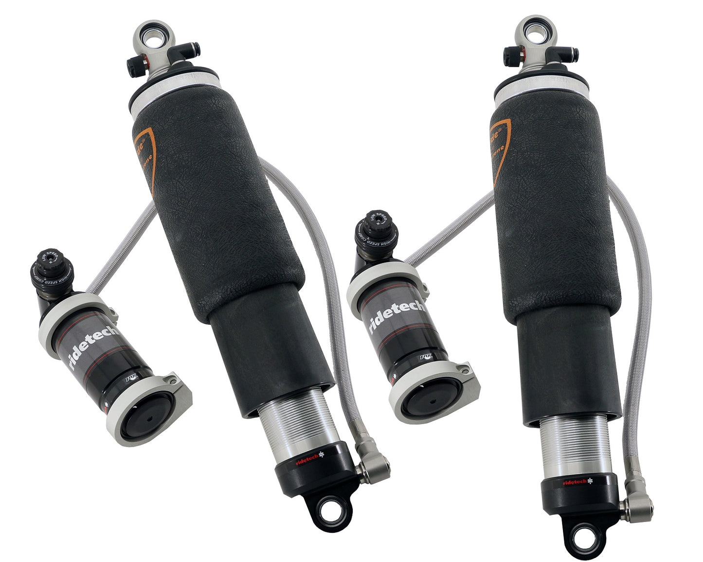 Rear TQ Shockwaves  8000 Series With 5.2" Stroke And 1.7" Eye.