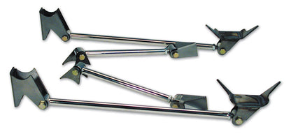 Triangulated Four Link   Universal Weld-in With Polished Stainless Bars.