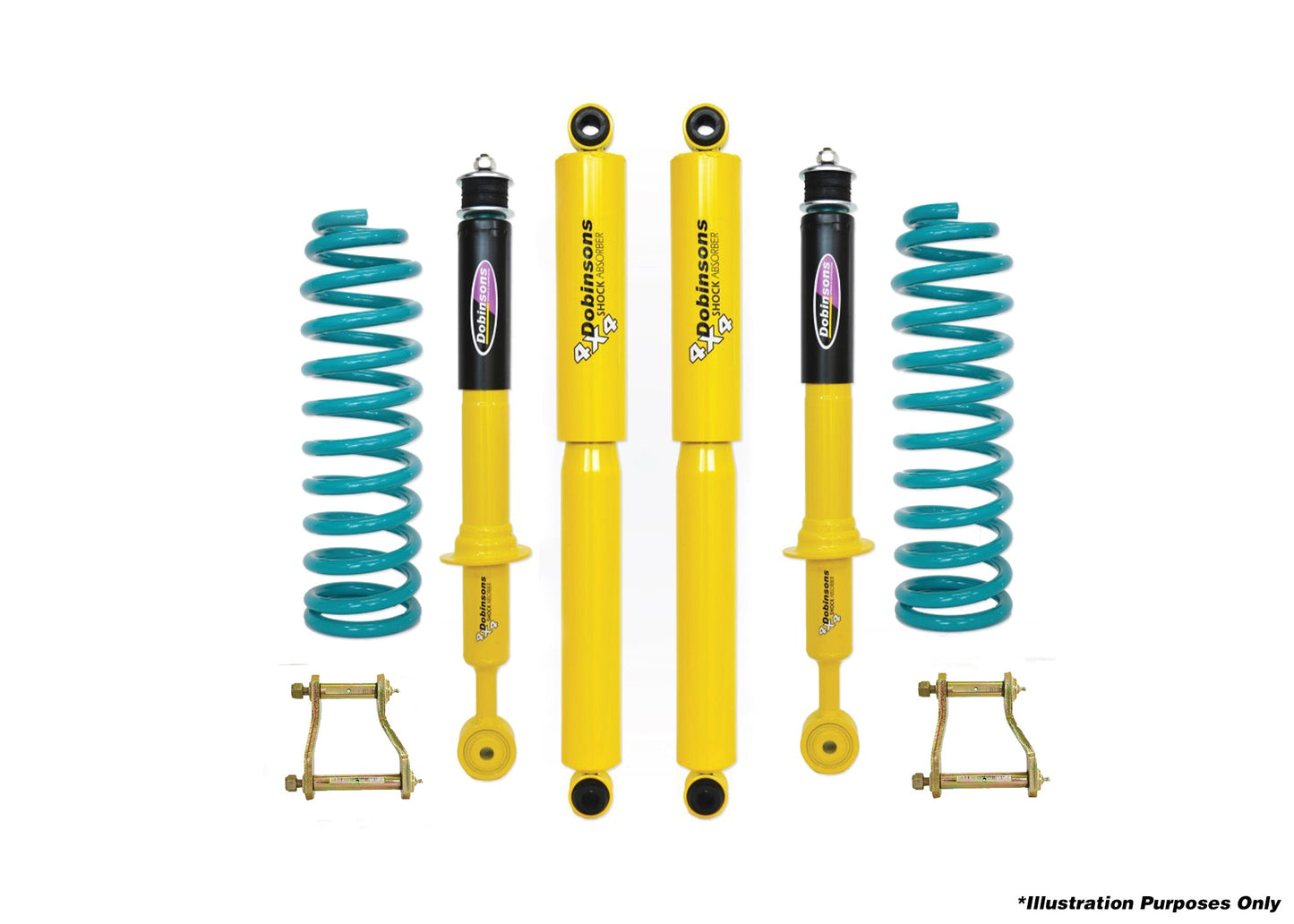 Dobinsons 1.5" Suspension Kit for Nissan X-Terra 2005-on With Extended Rear Shackles