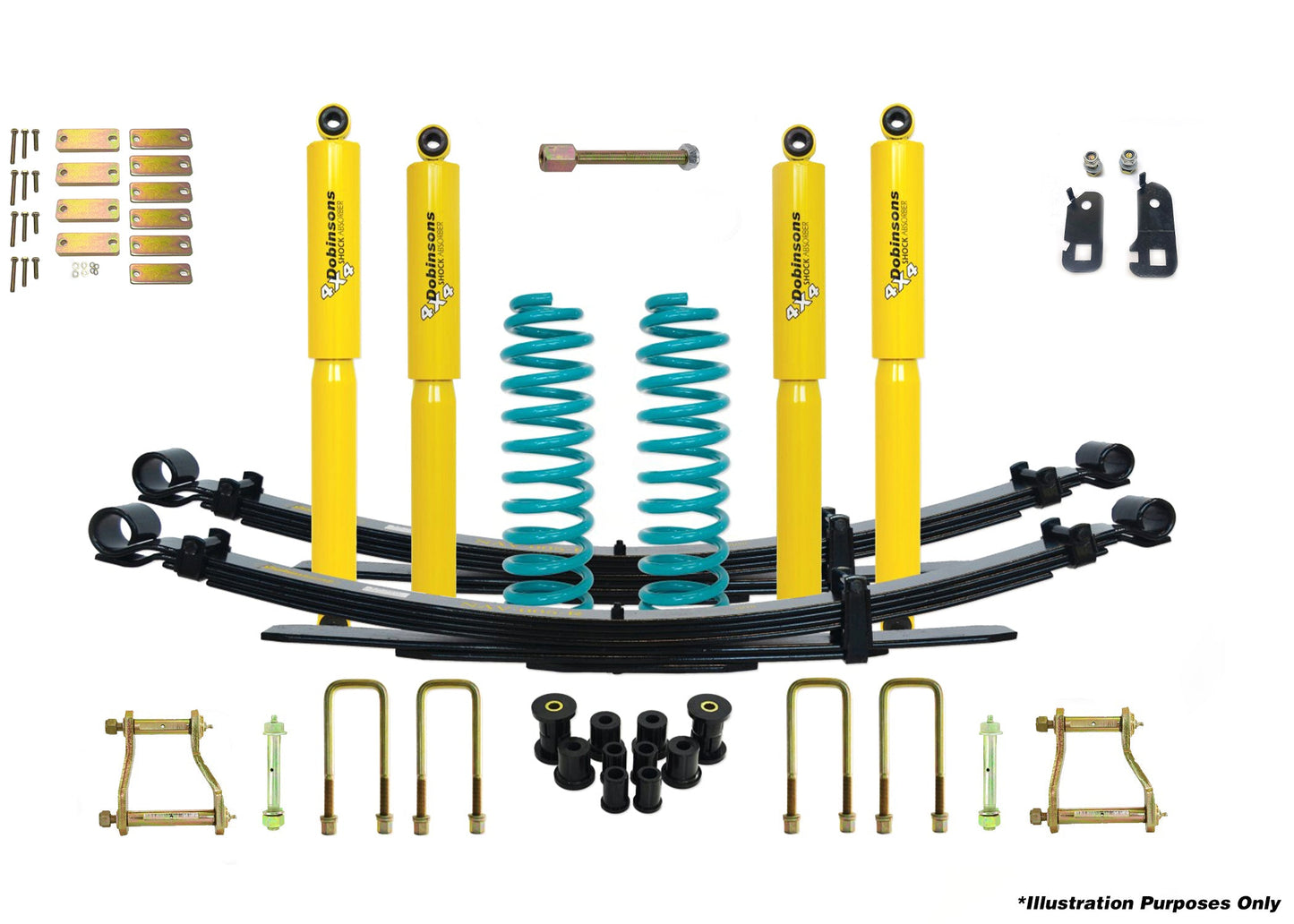 Dobinsons 4x4 3"-4" Suspension Kit for Toyota Landcruiser 78 / 79 Series - FZJ79/78, HZJ79/78, HDJ79, VDJ79/78, GRJ79 09/1999 to 07/2016 Single Cab, 09/1999 on Troop Carrier Dual Cab