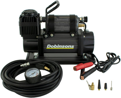 DOBINSONS 4×4 Zenith Portable 12V HIGH Output AIR Compressor KIT with Bag, Hose and Gauge(AC80-3846)