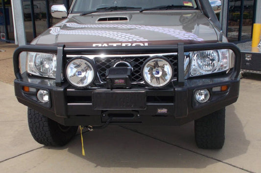 Dobinsons 4x4 Classic Black Deluxe Bullbar for Nissan Patrol Y61 GU Wagon (Series 4) (09/2004 on) & Patrol Y61 GU Ute (Series 4) (2006 on)  (BU45-3691)