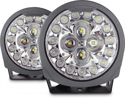 Dobinsons 8.25" Zenith LED Driving Light Pair with 155 Watt and 12,700 Raw Lumens per light