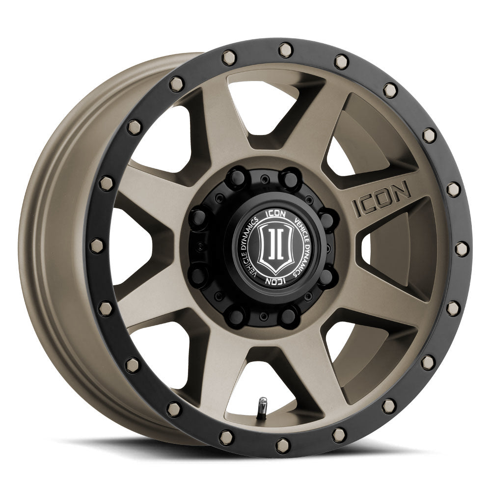 ICON ALLOYS REBOUND HD TITANIUM - 17 X 8.5 / 8 X 170 / 6MM / 5" BS